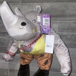 TMNT Rocksteady pillow buddy plush Teenage Mutant Ninja Turtle Mutant Mayhem NEW