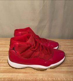 Air Jordan 11 Red High-Top Sneakers