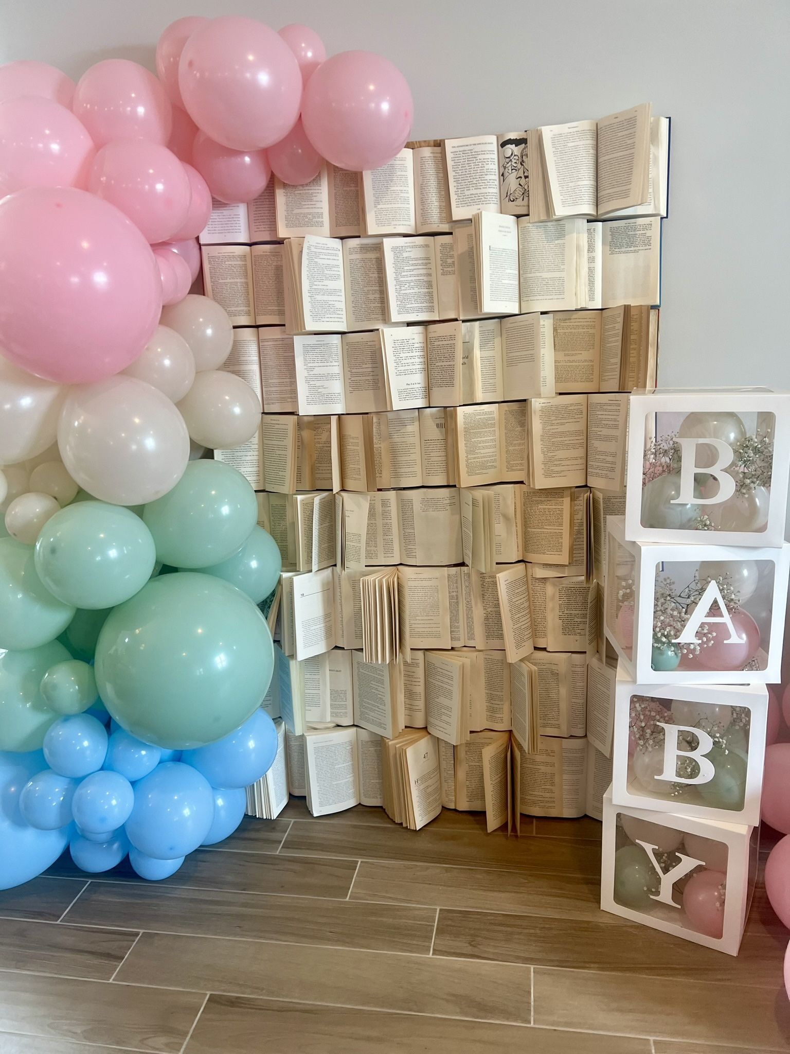 Book Wall Photo Backdrop For Party