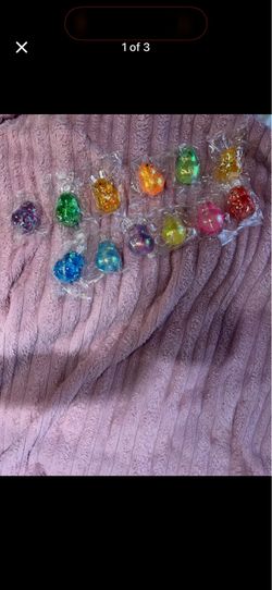 Bunnies Glittery Squishy Toys