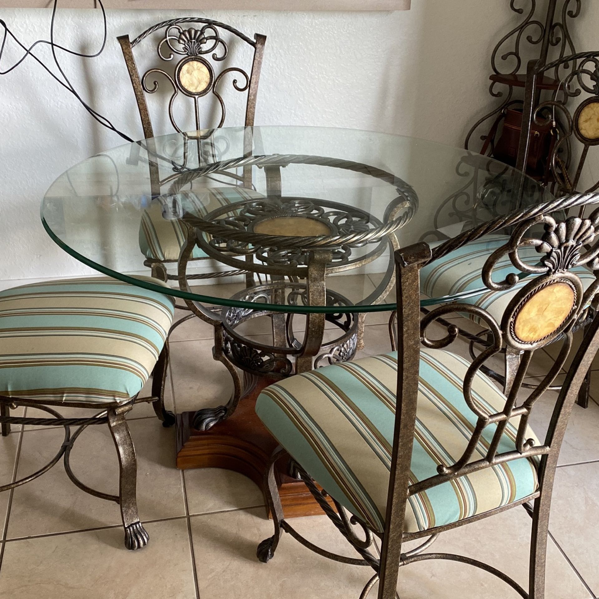 Wrought Iron Dining Room Table