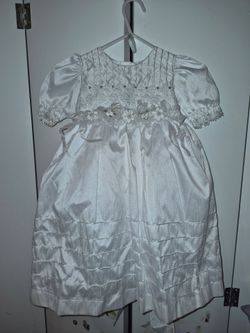 Baptism dress size 2,  fits 1 to 2 year old