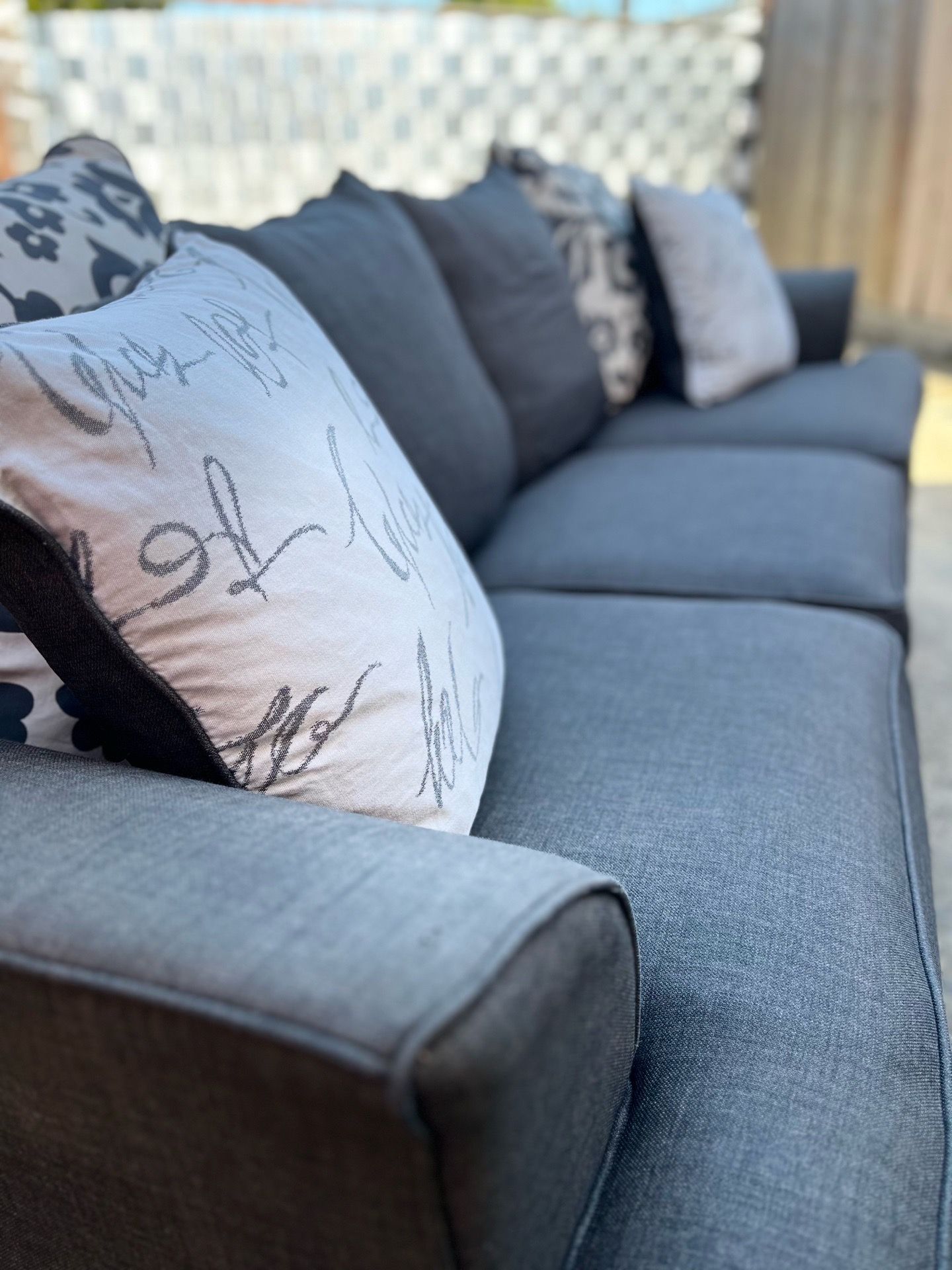 Modern Gray Wanek Furniture/Ashley Sofa