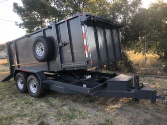 Dump trailer trailas