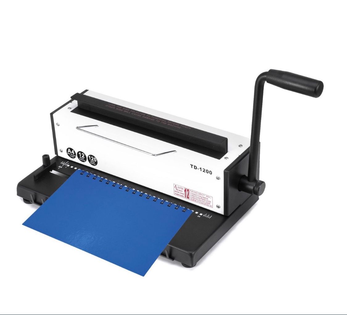 Plastic Spiral Coil Insert Binding Machine Binder Manual