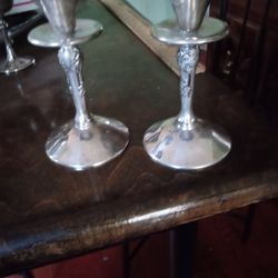 Silver Plated Candle Sticks