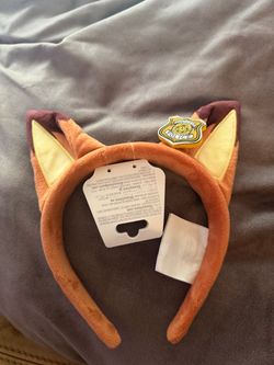 Disney Zootopia 2 Nick Wilde Plush Ear Headband for Adults