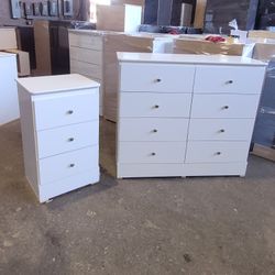 Dresser And Nighstand, Cajonwra,buro, Mesa De Noche