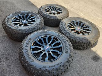 18" gmc sierra at4 oem wheels and tires