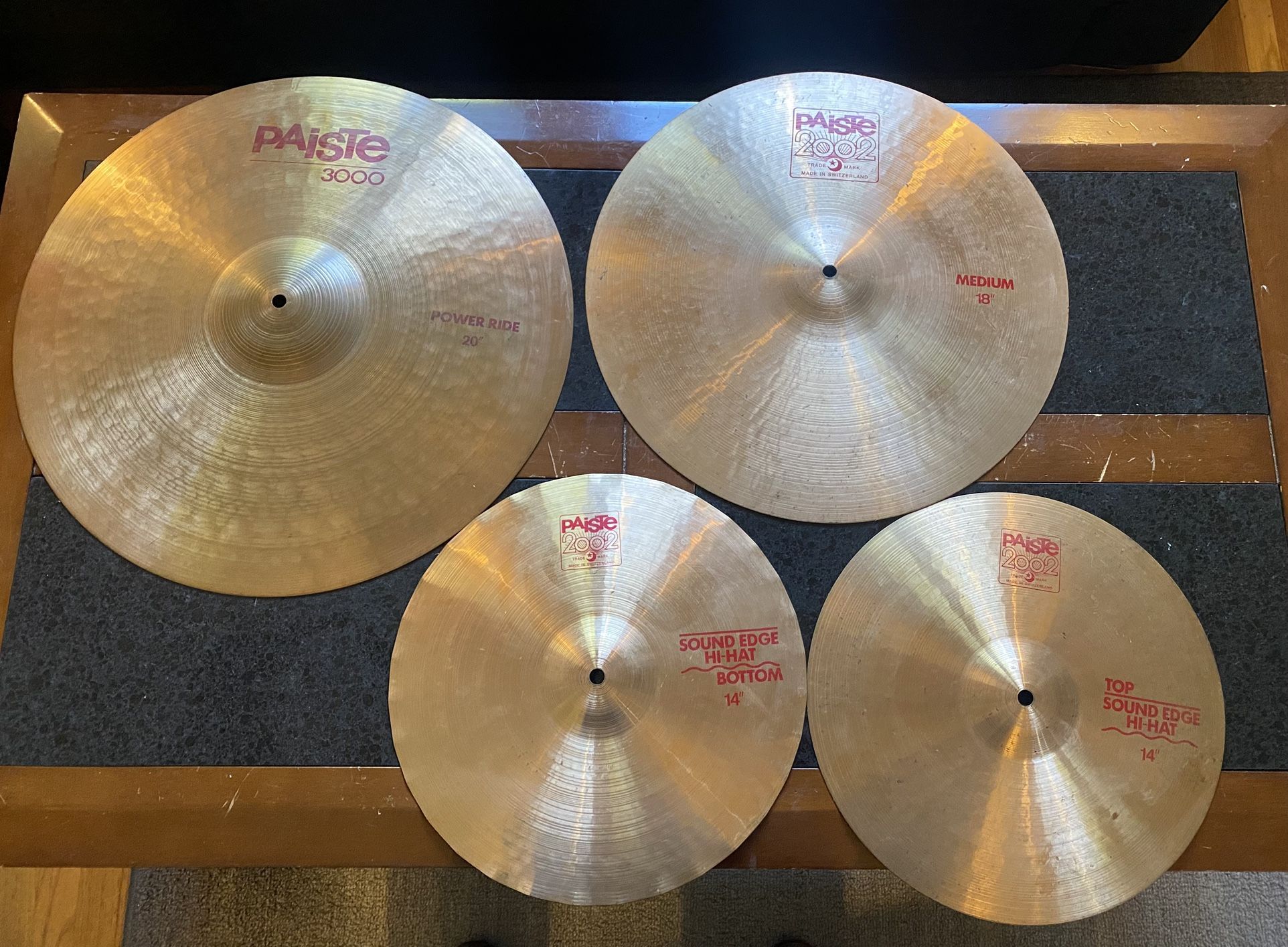 Paiste 2002 Cymbal Set. See Prices