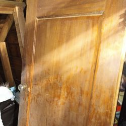 2 Vintage interior Solid Wood Doors door with Hardwares