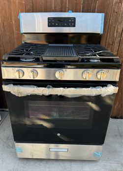 New 30”w stainless steel stove