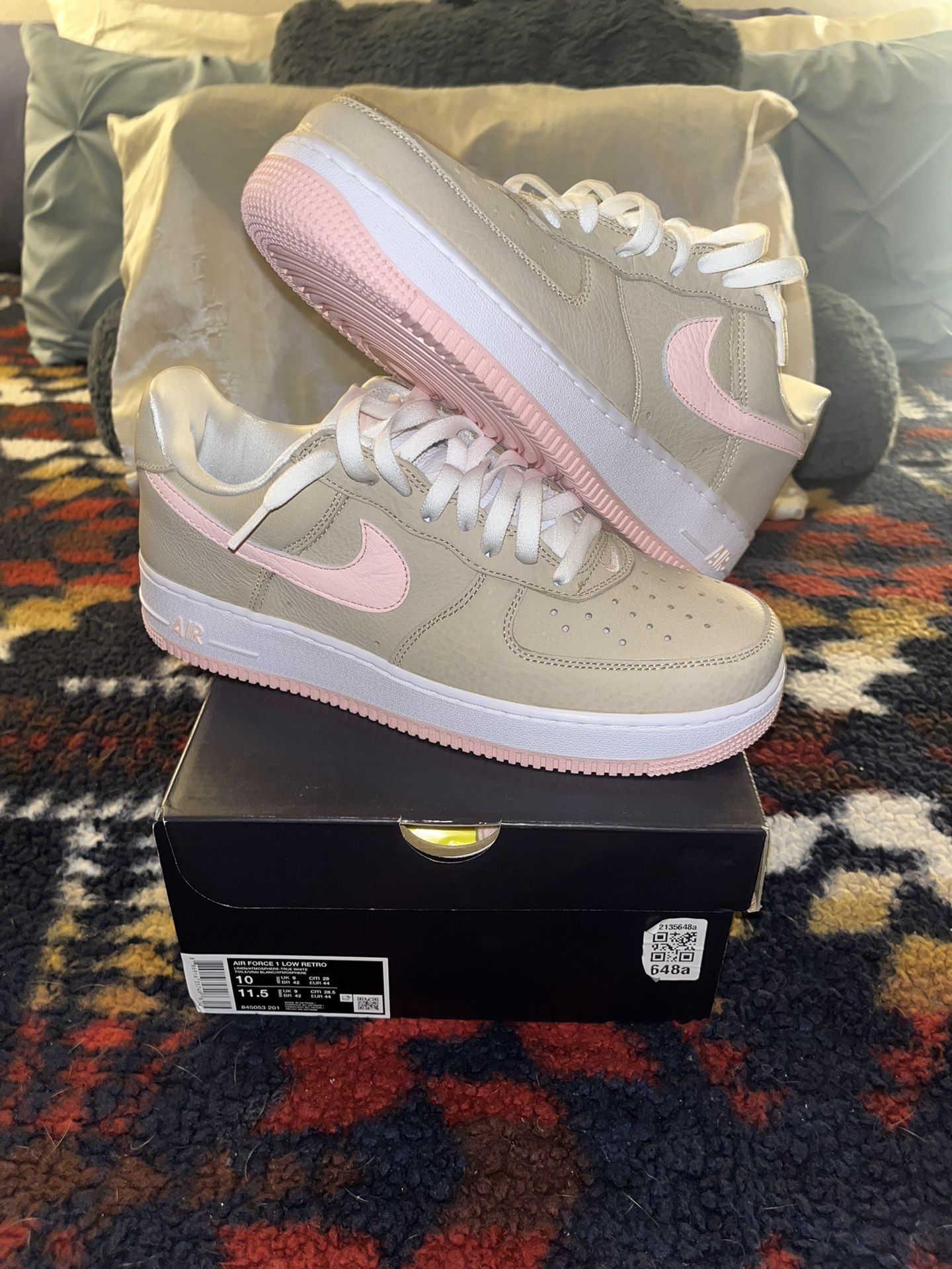F/S: DS NIKE AIR FORCE 1 “LINEN” SZ. 10 2024 RELEASE