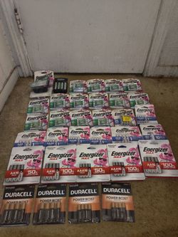 BULK LOT ENERGIZER RECHARGEABLE & LITHIUM, DURACELL AA AAA BATTERIES + CHARGERS