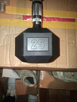 Dumbells 25 pounds brand new never used
