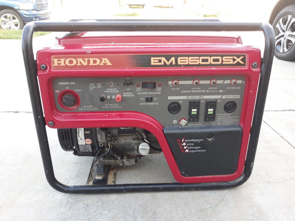 Honda 6500 Gas Generator Electric Start