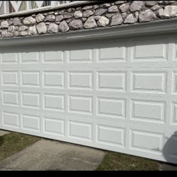 Brand New 6’6” X 16’ Double Panel Garage Door 