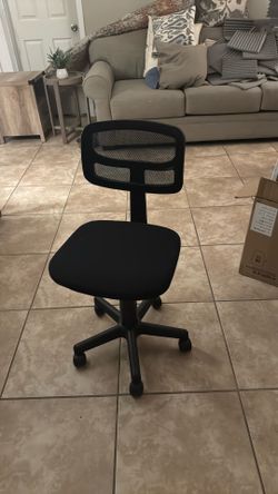 Desk rolling chair mesh back padded seat