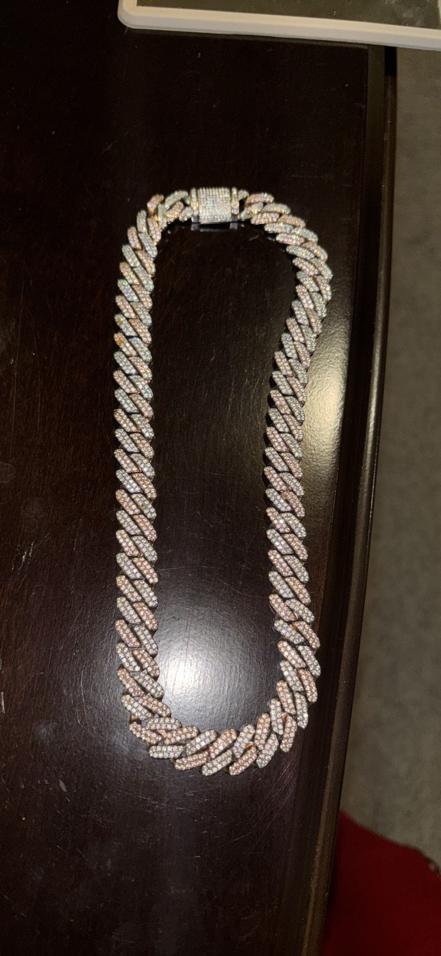 14k Rose Gold Plated Cuban Link Chain
