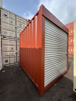 15FT SHIPPING CONTAINER – WIND & WATERTIGHT | HEAVY DUTY STORAGE SHED | CONEX BOX (ROLL-UP DOOR)