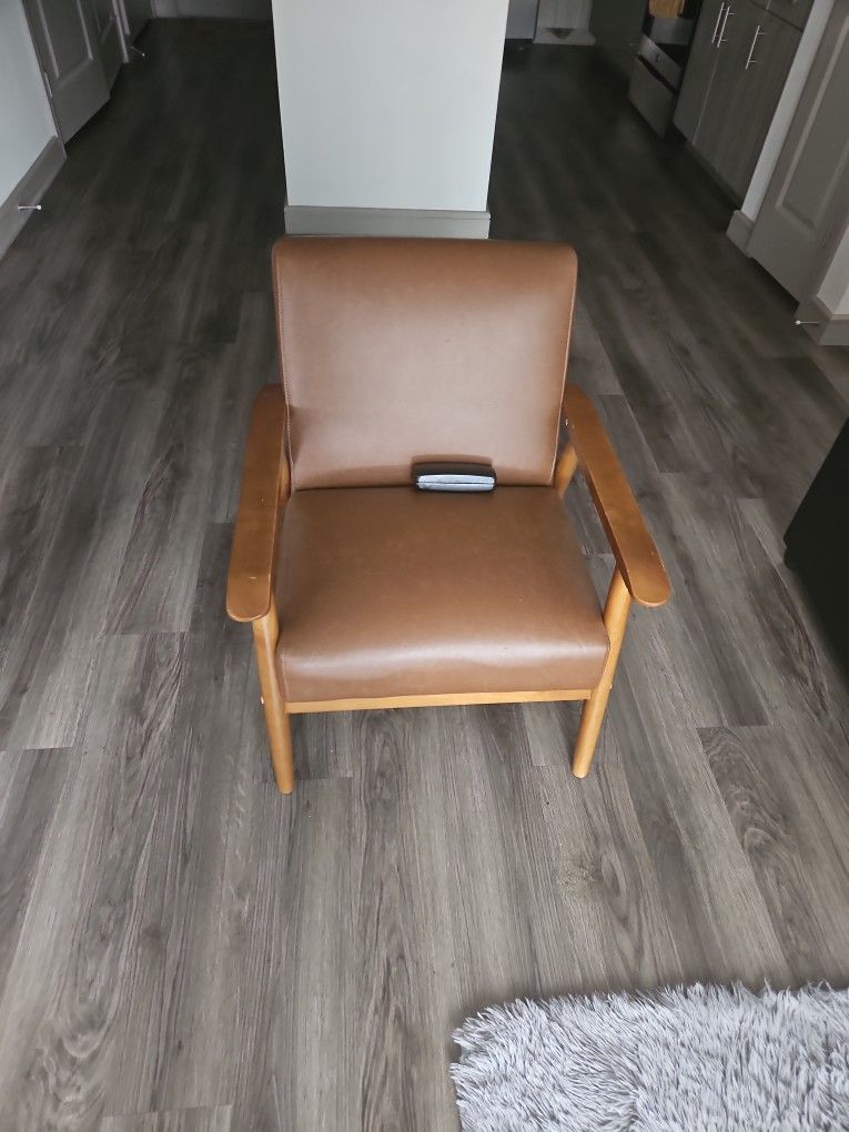 Feng Vegan Leather Armchair