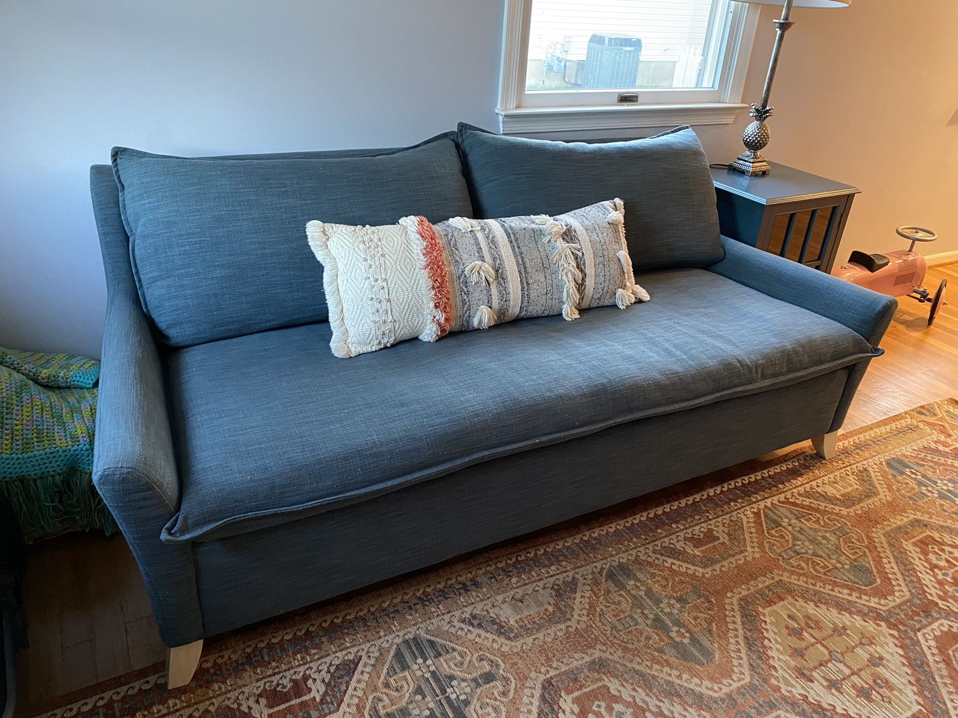 West Elm Bliss Sofa - Teal