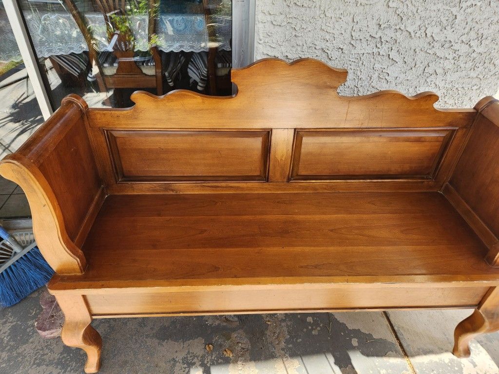 Wooden Bench & Coffee Table