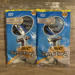 Bic Sensitive 2 Razors 10 Pack $4.50 Each