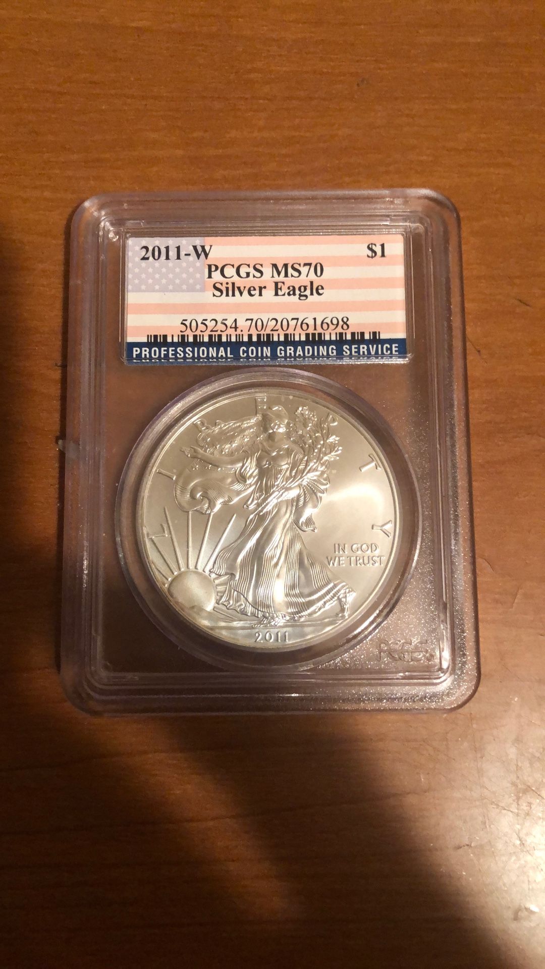2011 W Burnished Silver Eagle
