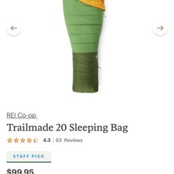 REI trailmade 20 Sleeping Bag