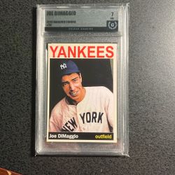 Joe DiMaggio. ‘36 Season Baseball Card- Graded 7