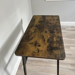 Computer Desk Table iron legs & wooden design