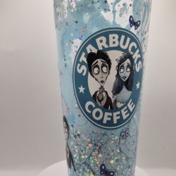 The Corpse Bride 24 Oz Starbucks Style Lava Drip Snow Glow Tumblr Ice Coffee Cup
