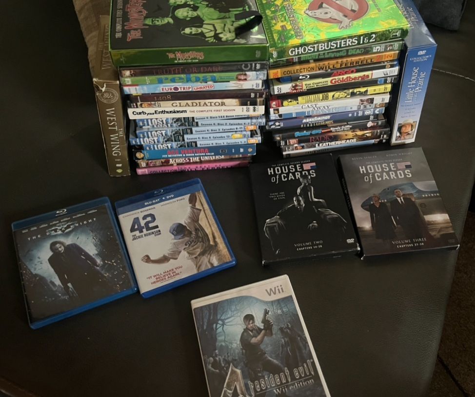 Large DVD + Blu Ray collection - Vast Variety of Movies/ Shows / Genres !