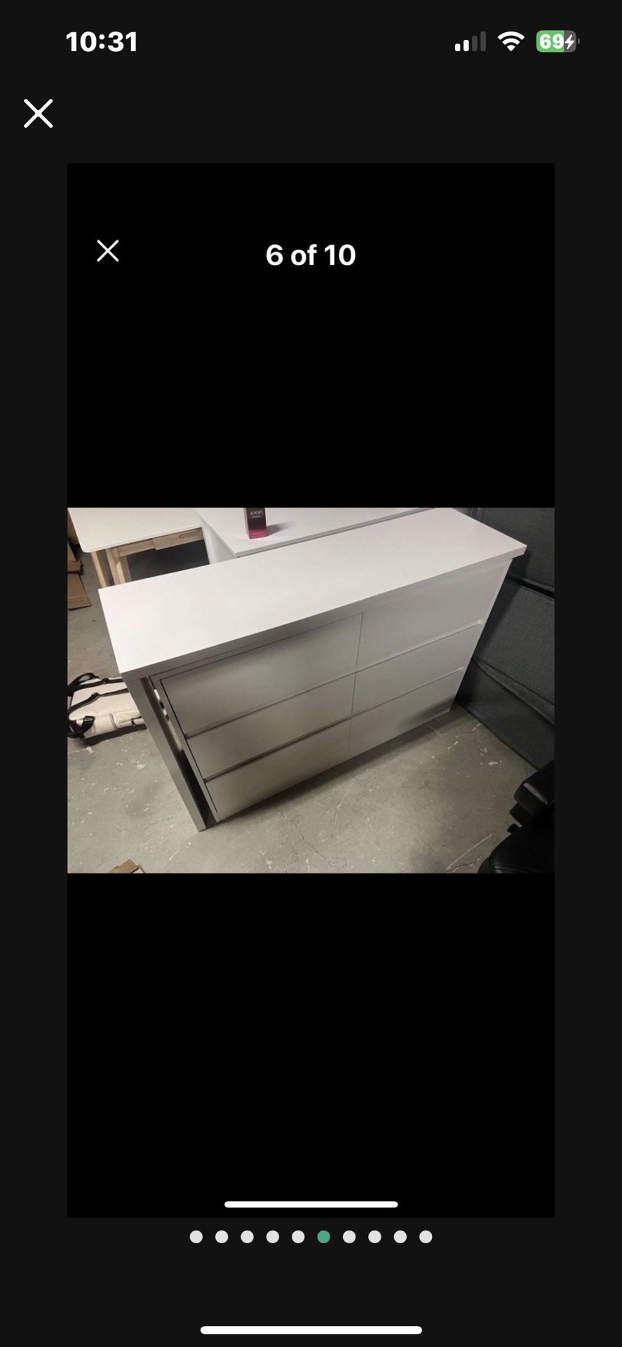 6 Drawer Dresser With Desk Extension