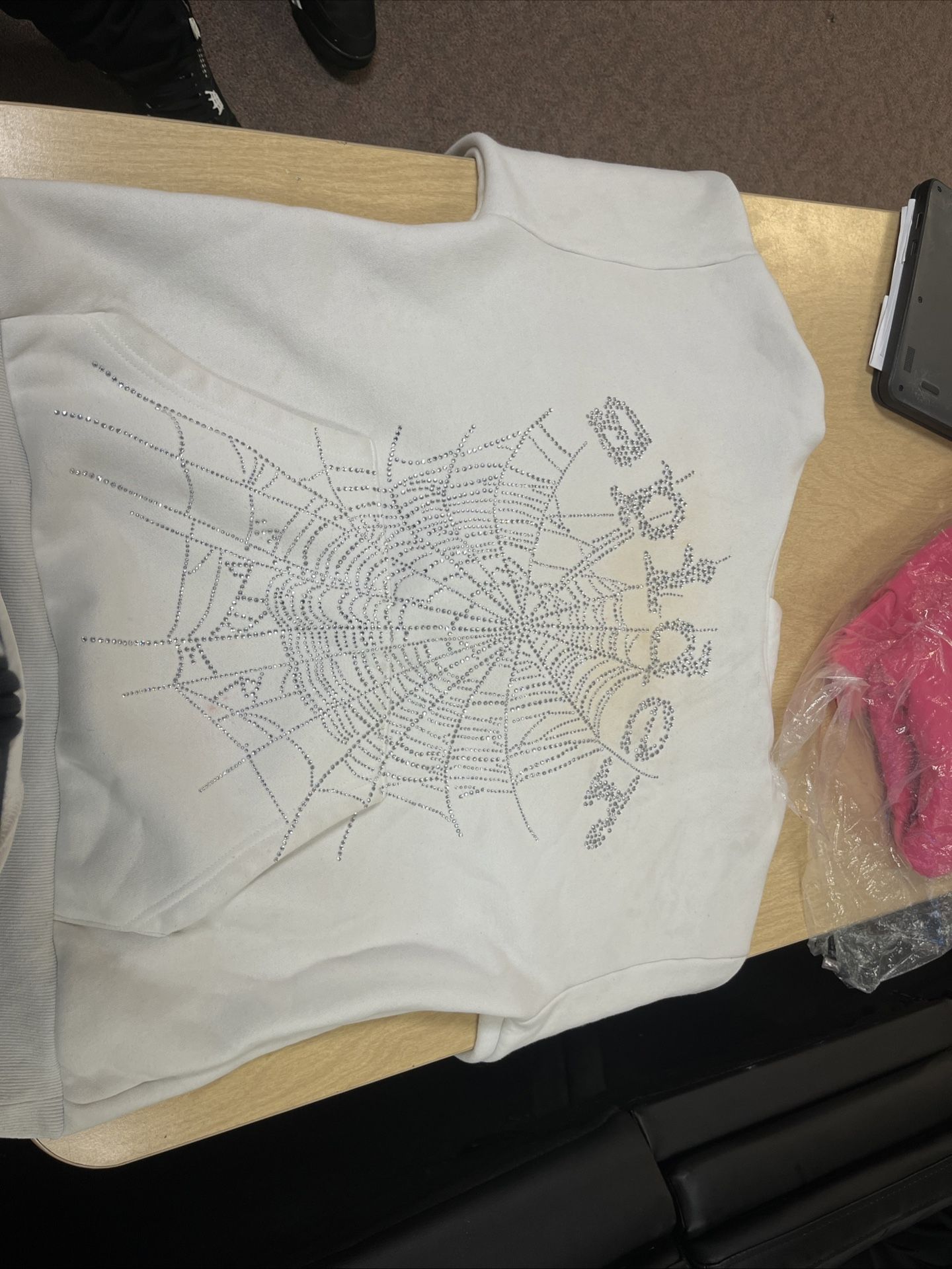 Og Spider hoodie rhinestone