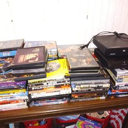 Two DVD Players 100 Plus DVDs And A 32" Flat Screen TV Seiki 