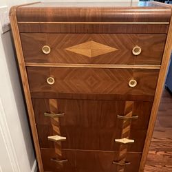 Vintage Waterfall Chest Of Drawers