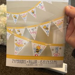 Bee Gender Reveal Banner