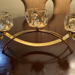 Gold Candle Holder Centerpiece