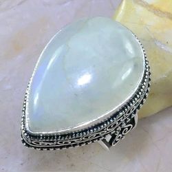Moonstone and Silver Ring