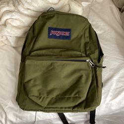Olive Green Jansport Backpack