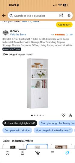 5-Tier Bookshelf