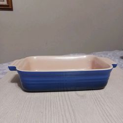 Le Creuset Classic Baker Rectangular Baking Dish 11.05 Indigo Cobalt Blue 7x5" 