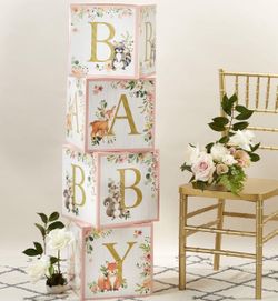 New Baby Shower Decorative Block Box Set