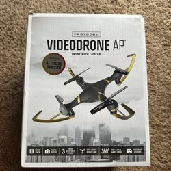 Protocol VideoDrone AP Drone with Camera, Remote Control, Black/Gold No Charger
