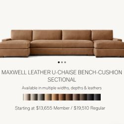 Restoration Hardware Sectional Couch!