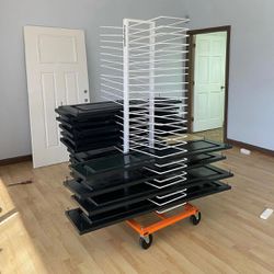 **For Sale: 50-Shelf Cabinet Door Drying Rack - $400 (By Owner)**