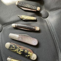 Lot Of 7 Antique Pocket Knives