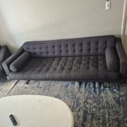 Crate and Barrel sofa and chair for sale